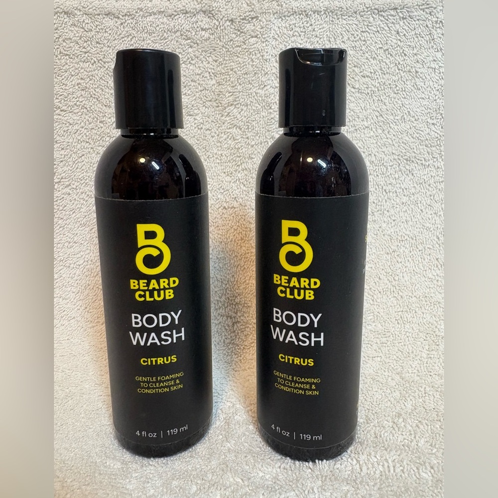 Beard Club Citrus Body Wash, 2-4oz Bottles